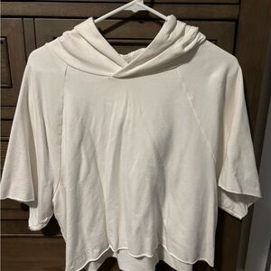 American Eagle Outfitters Cream Crop Top